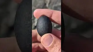 A small concretion that possibly has a fossil inside, but I like it too much to break it open 😍