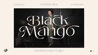 Black Mango   Modern beauty font Font Free Download