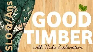 SLO base Question Answers with Urdu Explanation of Good Timber, Chapter , 1st Year, English