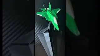 The BEST A4 Fighter Jet! Tutorial Bellow! #origami #papercraft #fighterjet #shorts