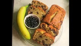 Banana loaf bread with blueberry| Home made bake by Ali's kitchen