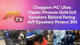 Choppers MC Ultra Classic Phoenix Gold 6x5 Speakers Behind Faring 6x9 Speakers Project 204