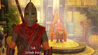 Filthy she-hound Elisif got what she deserved. Skyrim Special Edition
