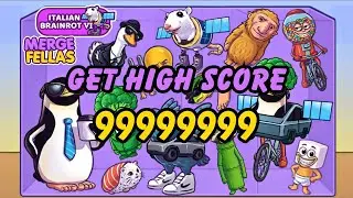 MERGE FELLAS BRAINROT DROP GAME GET  SCORE  9999999 PART 1 #brainrot #games #shortvideo