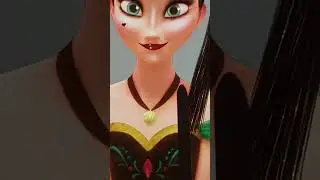 Frozen :  Princess Anna 💫Glow Up💫 into Bella Poarch #tiktok #shorts #art #glowup