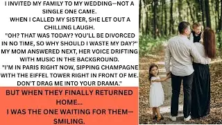 My family didn’t come to my wedding… but I still ended up smiling.