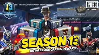 SEASON 13 ROYALE PASS CRATES REWARDS, NEW OUTFITS LEAKS, ANDY EVENT & NEW CURRENCY - PUBG MOBILE