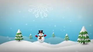 Merry Christmas - Snowman - Background FULL HD | Visual Effects Channel