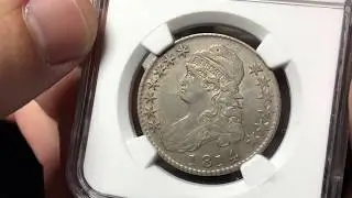 NGC open box coin grade results  - 3 Leg Buffalo, 1923-S Standing Liberty Quarter, 1814 Bust Half