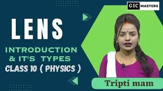 Lens - Class 10( Physics ) Introduction :Types ,Optical Centre , Focus ,Focal Length By Tripti mam