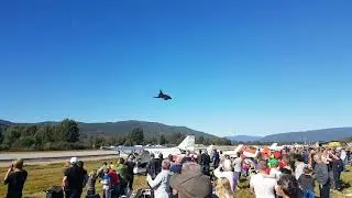 SK37 Viggen ankomst @ Notodden, Telemark Airshow 2018-09-02.
