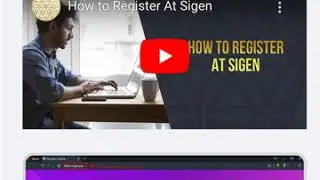 Registering at SigenPro