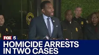 Mayor gives update on two arrests in two high-profile murder cases