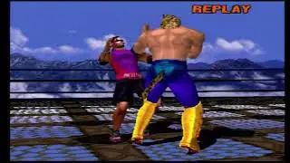 Tekken 3(PS1)-Team Battle Mode Gameplay 128
