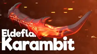 Elderflame 2.0 Karambit Concept VALORANT | w/ Blender 2.9