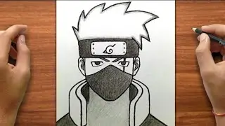 Easy Kakashi Drawing | How to Draw Kakashi Hatake | Step by Step | for Beginners