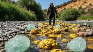 There is a large accumulation of Gold - Diamonds, Treasure River