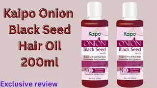 बाल झड़ने से पाए छुटकारा | Onion Black Seed Hair Oil | Kaipo Onion Black Seed Hair Oil 200ml |