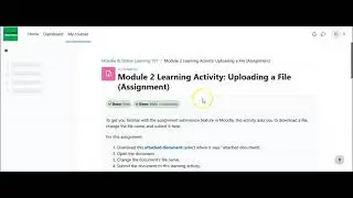 Как отправить задание в Moodle 4.0 для студентов