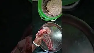 How to clean goat intestine #indianvillagelife #viral #trendingshorts