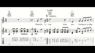 Happier Than Ever | Billie Eilish | Guitar Tab | Intermediate Fingerpicking & Strumming Mix | Solo
