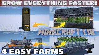 Grow Everything Faster in Minecraft 1.17 Survival | 4 Bonemeal Farm Options  Works in Minecraft 1.18