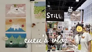 Simple Days: Selling my Artwork at Art & Craft Fair, My Art Fair Buys, Watercolor Painting Practice