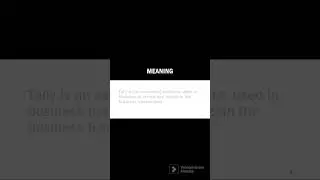 Meaning of Tally | #shorts #meaning  #shortsfeed #tally #ytshorts #interview