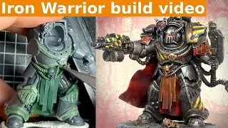 Iron Warrior Chaos Lord - Primaris sized Cataphractii armour conversion and sculpting tutorial