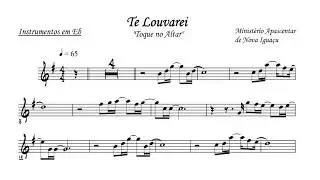 TE LOUVAREI (PERTO QUERO ESTAR) [sax alto] TOQUE NO ALTAR