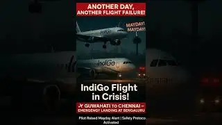🚨 IndiGo Flight Crisis Mayday Call Mid-Air Emergency Landing in Bengaluru #indigo #emergencylanding