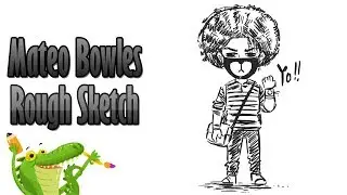 how to draw  Ayo & Teo | Mateo Bowles rought sketch