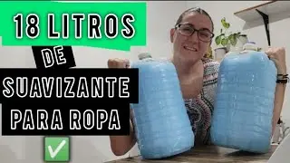 ❇️MULTIPLICA y ECONOMIZA a 18 Lt de suavizante para ropa/telas..Con mucho aroma y super económico!!!