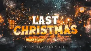 Merry Christmas [3D Typography Edit] 4K