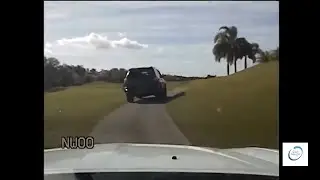 CRAZY Police Car Chase Across Vero Beach GOLF Course.