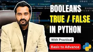 Booleans Python | Boolean Data Type Explained in Hindi | Python Tutorial for Beginners | Booleans