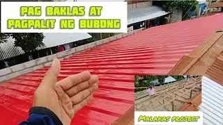 Roof Renovation || Pag Baklas At Pagkabit Ng Rib Type Roofing