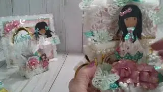 Birthday Cake Slice Die Centerpiece and Matching Gifts