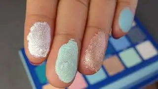 JEFFREE STAR BLUE BLOOD PALETTE SWATCHES