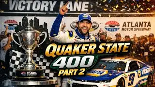 Hometown Drama in Atlanta! 🏁 NASCAR 25 Quaker State 400 Part 2 25 Days of Speed  Day 19 #nascar25 