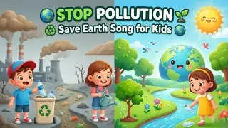 Stop Pollution Song for Kids 🌍 | Save Earth Song | Clean Air Clean Water | Kids Educational Song