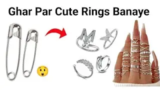 DIY Homemade love ring /how to make rings at home/easy ring making/homemade rings