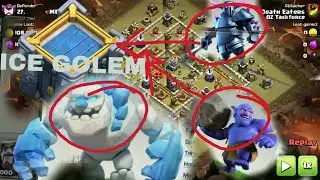 Ice Golem Max  Level 4 Attacks With Pekka and New things
