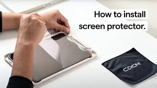 iPad screen protector installation - How to video