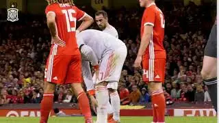 Así vivió Paco Alcácer el choque de España ante Gales en Cardiff