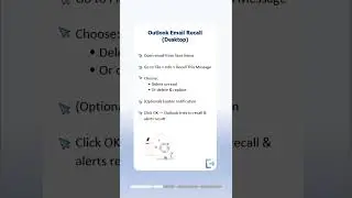 Send Email Too Fast??! Learn to Recall It in Outlook#outlooktips #datarecovery