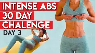 INTENSE ABS in 30 Days CHALLENGE 🔥 | Day 3