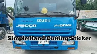 Simple Hand Cutting Sticker