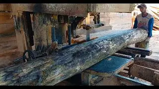 Relaxing Woodcut ASMR  Sawing Dry Wood From Random Materials