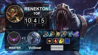 Top Renekton vs Volibear - LOL EUW Master Season 12 Patch 12.5